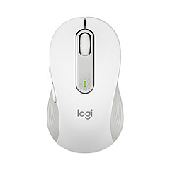 Logitech Signature M650 for Business Wireless Mouse, 2.4 GHz Frequency, 33 ft Wireless Range, Medium, Right Hand Use, Off White (910006273)