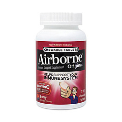 Airborne Immune Support Chewable Tablet, Berry, 116/Bottle (22001005)