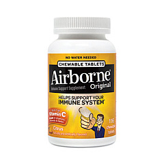 Airborne Immune Support Chewable Tablet, Citrus, 116/Bottle (22000850)