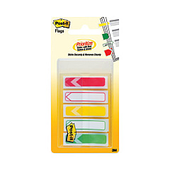 Post-it Flags Arrow 0.5" Prioritization Page Flags, Red/Yellow/Green, 100/Pack (684ARRRYG)