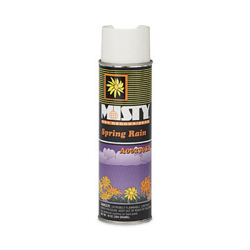 Misty Handheld Air Deodorizer, Spring Rain, 10 oz Aerosol Spray, 12/Carton (1001870)