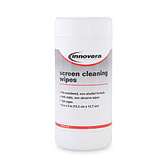 Innovera Antistatic Screen Cleaning Wipes In Pop-Up Tub, 120/pack