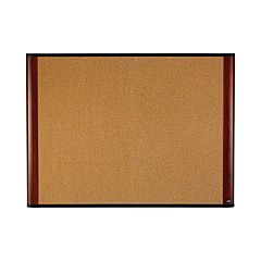 3M Cork Bulletin Board, 36 x 24, Aluminum Frame w/Mahogany Wood Grained Finish (C3624MY)