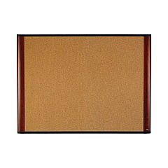3M Cork Bulletin Board, 48 x 36, Aluminum Frame w/Mahogany Wood Grained Finish (C4836MY)