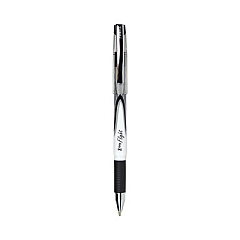 Zebra Z-Grip Flight Ballpoint Pen, Stick, Bold 1.2 mm, Black Ink, White/Black Fashion Accents Barrel, 12/Pack (21810)