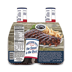 Sweet Baby Ray's Barbecue Sauce, 40 oz Squeeze Bottle, 2/Pack (22000586)