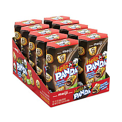 Meiji Hello Panda Chocolate Creme Filled Cookies, 2.1 oz Box, 20/Pack (20902580)