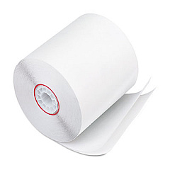 Iconex Impact Printing Carbonless Paper Rolls, 3" x 90 ft, White/White, 50/Carton (90770443)