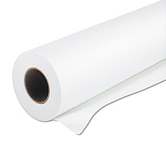 Iconex Amerigo Wide-Format Paper, 2" Core, 24 lb Bond Weight, 24" x 150 ft, Coated White (90750212)