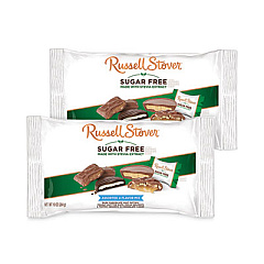Russell Stover Sugar Free Chocolates, 4 Flavor Mix, 10 oz Pouch, 2/Bag (29200003)