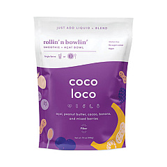 rollin' n bowlin' Coco Loco Acai Bowl, 7 oz Pouch, 4/Pack (90300266)