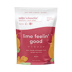 rollin' n bowlin' Lime Feelin' Good Acai Bowl, 7.5 oz Pouch, 4/Pack (90300267)