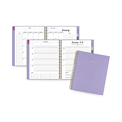 AT-A-GLANCE Harmony Weekly/Monthly Poly Planner, 8.75 x 7, Lilac Cover, 13-Month (Jan to Jan): 2023 to 2024 (109980519)