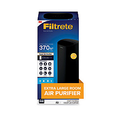 Filtrete Tower Room Air Purifier for Extra Large Room, 370 sq ft Room Capacity, Black (FAPT03BAG2)