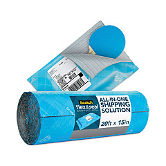 Scotch Flex and Seal Shipping Roll, 15" x 20 ft, Blue/Gray (FS1520)