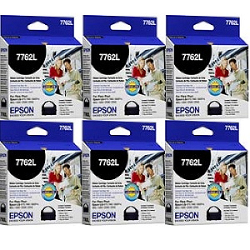 Epson 7762L Black Printer Ribbon 6-Pack