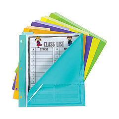 C-Line Index Dividers with Vertical Tab, 5-Tab, 11.5 x 10, Assorted, 1 Set (07150)
