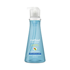 Method Dish Soap, Sea Minerals, 18 oz Pump Bottle, 6/Carton (00734CT)