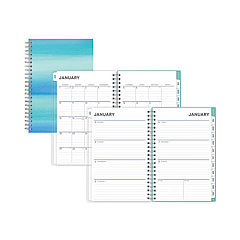 Blue Sky Chloe Frosted Weekly/Monthly Planner, Chloe Artwork, 8 x 5, Blue Cover, 12-Month (Jan to Dec): 2023 (140193)