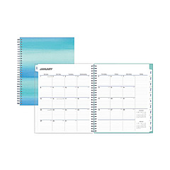 Blue Sky Chloe Frosted Monthly Planner, Chloe Artwork, 10 x 8, Blue Cover, 12-Month (Jan to Dec): 2023 (140194)