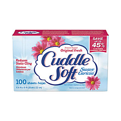 Snuggle Fabric Softener Sheets, Fresh Scent, 100 Sheets/Box, 6 Boxes/Carton (73102)