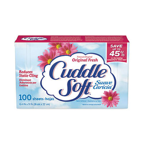 Snuggle Fabric Softener Sheets, Fresh Scent, 100 Sheets/Box, 6 Boxes/Carton (73102)