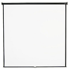 Quartet Wall or Ceiling Projection Screen, 96 x 96, White Matte Finish (696S)
