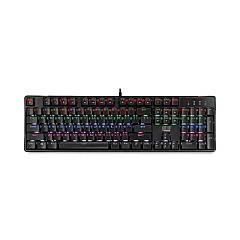 Adesso Rainbow Mechanical Illuminated Gaming Keyboard, 104 Keys, Black (AKB640EB)