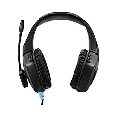 Adesso Xtream G1 Stereo Gaming Headphones with Microphone for Console, Binaural, Over the Head, Black/Blue