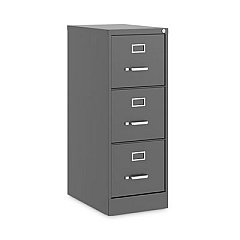 Hirsh Industries Vertical Letter File Cabinet, 5 Letter-Size File Drawers, Putty, 15 x 26.5 x 61.37 (17777)