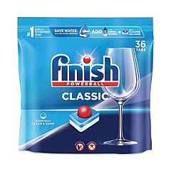 FINISH Powerball Classic Dishwasher Tabs, Fresh Scent, 36/Pack, 4 Packs/Carton (20639CT)
