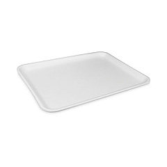 Pactiv Evergreen Supermarket Tray, #12S, 11 x 9 x 0.65, White, 250/Carton (0TF112S00000)