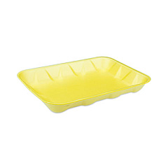 Pactiv Evergreen Supermarket Tray, #4D1, 9.5 x 77 x 1.25, Yellow, 500/Carton (0TF304D10000)