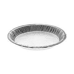 Reynolds Round Aluminum Carryout Containers, 10" Diameter x 1.09"h, Silver, 400/Carton (23045Y)