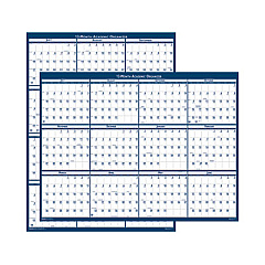 House of Doolittle Academic Year Recycled Poster Style Reversible/Erasable Yearly Wall Calendar, 18 x 24, 12-Month (July to June): 2017 to 2018 (3965)