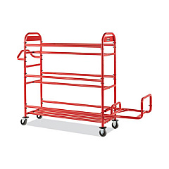 Tote Picking Cart Storage Bracket, For Use w/Rubbermaid Commercial Tote Picking Cart, Tubular Steel, 18.5 x 21.7 x 13.9, Red (2144270)