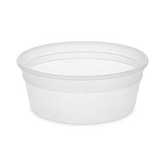 Pactiv Evergreen Newspring DELItainer Microwavable Container, 8 oz, 4.55 x 4.55 x 1.8, Translucent, 480/Carton (L5008Y)