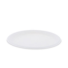 Pactiv Evergreen EarthChoice Compostable Fiber-Blend Bagasse Dinnerware, Plate, 10" dia, Natural, 500/Carton (MC500100002)