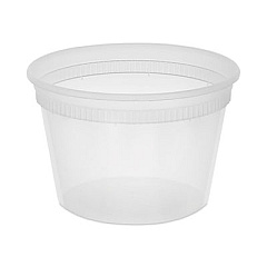 Pactiv Evergreen Newspring DELItainer Microwavable Container, 16 oz, 4.55 x 4.55 x 3.05, Natural, 480/Carton (SD5016Y)