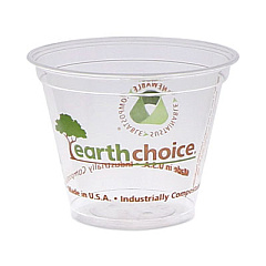 Pactiv Evergreen EarthChoice Compostable Cold Cup, 9 oz, Clear/Printed, 975/Carton (YPLA9CEC)