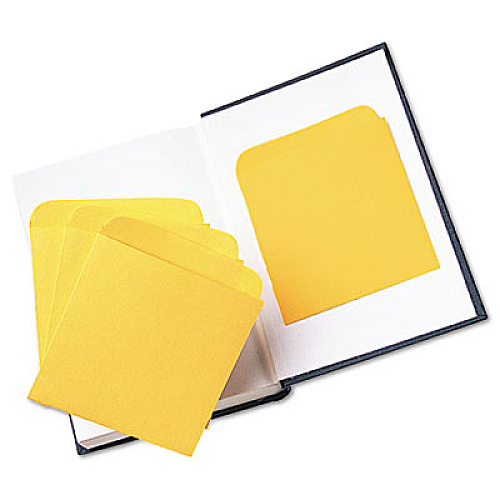 Quality Park Library Book Card Pockets with Ungummed Backs, A7, Cameo Buff, 250/Box (62273)