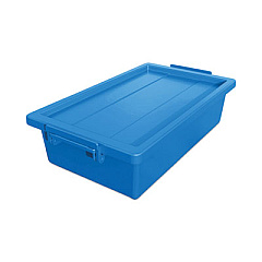 deflecto Little Artist Antimicrobial 2.5 Qt Tote, Blue (39513BLU)