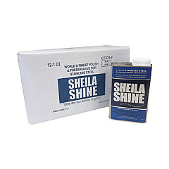 Sheila Shine Stainless Steel Cleaner and Polish, 1 qt Can, 12/Carton (2CT)