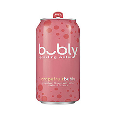 Bubly Flavored Sparkling Water, Grapefruit, 12 oz Can, 8 Cans/Pack, 3 Packs/Carton (PEP17147)