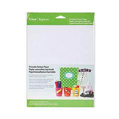 Cricut Explore Printable Sticker Paper, 8.5 x 11, White, 10/Pack (2002530)