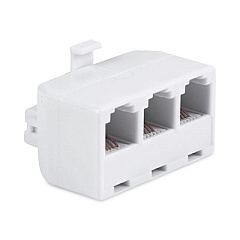 GE 76160 Triplex Adapter, White (86534)