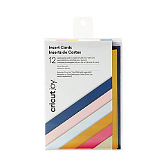 Cricut Joy Insert Cards, 4.5 x 6.25, 12 Assorted Color Cards/12 Assorted Color Inserts/12 White Envelopes (2008792)