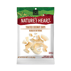 Nature's Heart Coconut Chips. 1.5 oz Pouch, 32/Carton (78548)