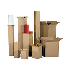 Coastwide Professional Fixed-Depth Shipping Boxes, 200 lb Mullen Rated, Regular Slotted Container (RSC), 12 x 12 x 24, 25/Bundle (29406)