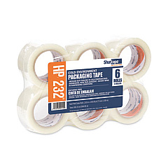 Shurtape HP 232 Cold Environment Production Grade Hot Melt Packaging Tape, 3.83" x 109.3 yds, Clear, 6/Pack, 4 Packs/Carton (101281)
